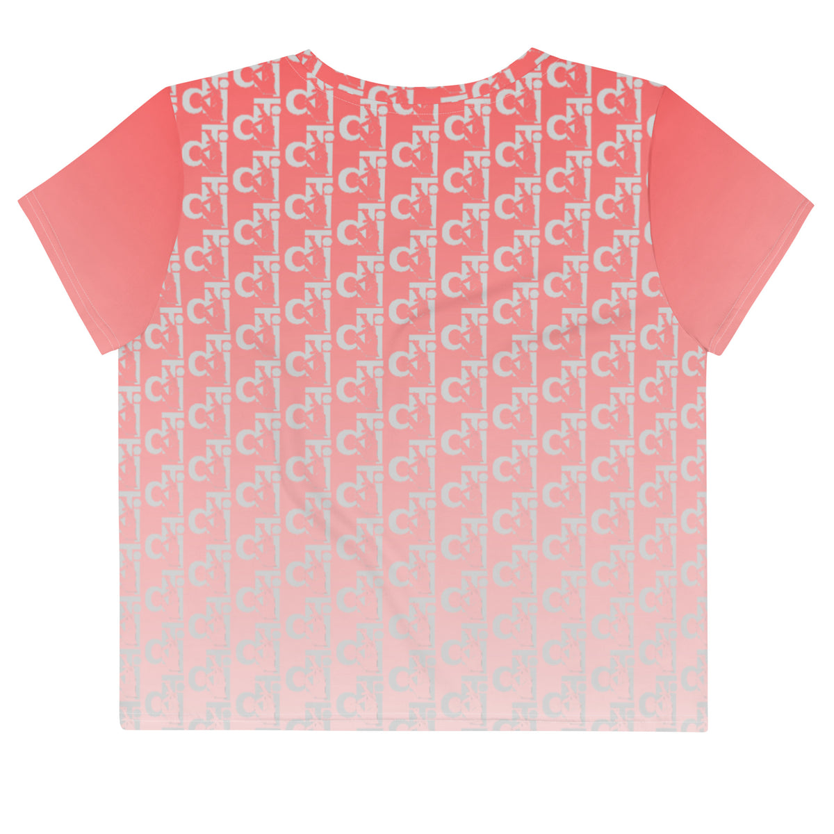 Descendants of the Island Coral Fade Crop Tee