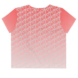 Descendants of the Island Coral Fade Crop Tee