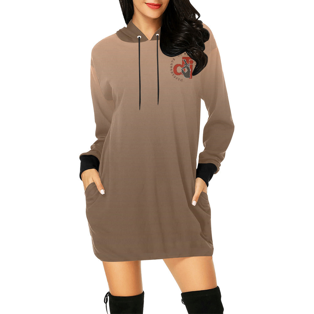 Descendants of the Island Nudit Women's All Over Print Hoodie Mini Dre