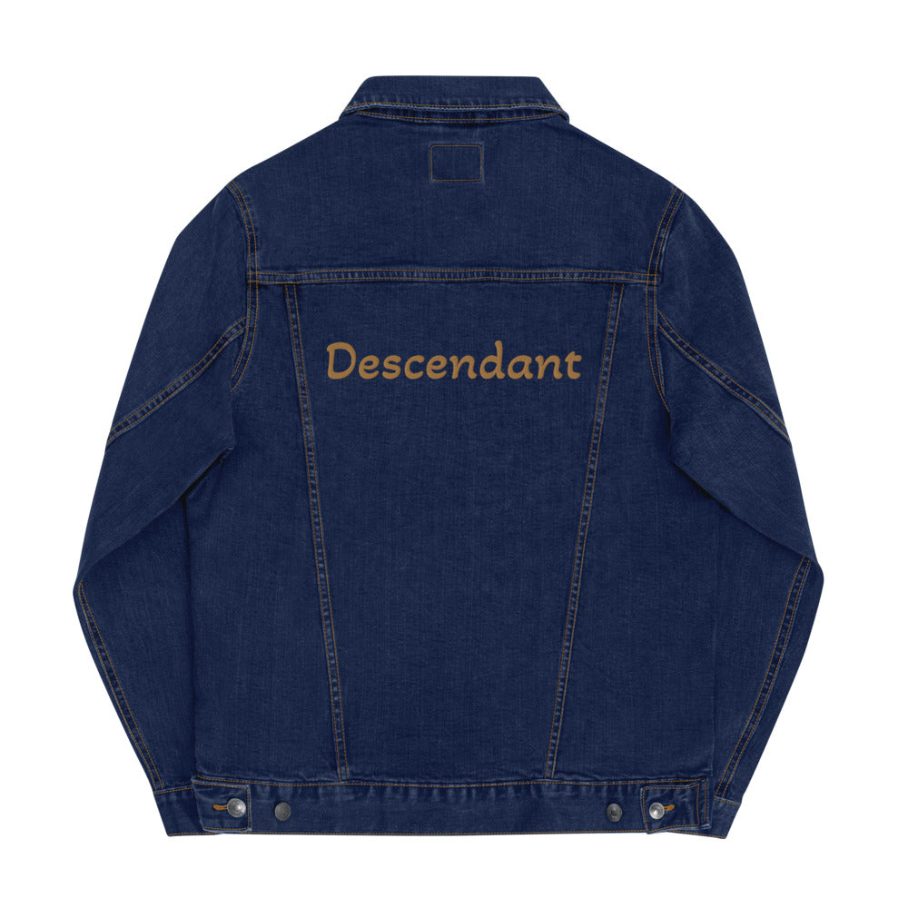 Descendants of The Island Classic Embroidered Unisex denim jacket