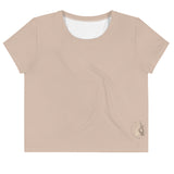 DTI Champagne Print Crop Tee