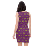 DTI Purp and Chartruese Cut & Sew Dress