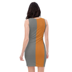 DTI Orange Stripe Cut & Sew Dress