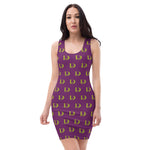 DTI Purp and Chartruese Cut & Sew Dress