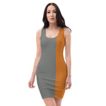 DTI Orange Stripe Cut & Sew Dress