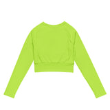 DTI Caf Green Recycled long-sleeve crop top