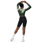 DTI Pixel Camo 9 Recycled long-sleeve crop top