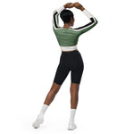 DTI Sage Recycled long-sleeve crop top