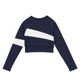 DTI Royal Navy Recycled long-sleeve crop top