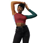 DTI RBGT Multi Recycled long-sleeve crop top