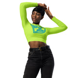 DTI Caf Green Recycled long-sleeve crop top