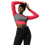 DTI Racer Recycled long-sleeve crop top