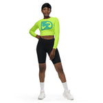 DTI Caf Green Recycled long-sleeve crop top