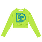 DTI Caf Green Recycled long-sleeve crop top