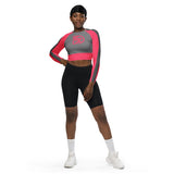 DTI Racer Recycled long-sleeve crop top