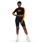 DTI Ska Line Recycled long-sleeve crop top