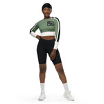 DTI Sage Recycled long-sleeve crop top