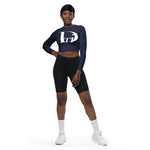 DTI Royal Navy Recycled long-sleeve crop top