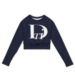 DTI Royal Navy Recycled long-sleeve crop top