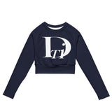 DTI Royal Navy Recycled long-sleeve crop top