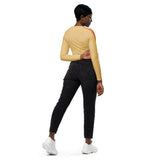 DTI Cantaloupe Recycled long-sleeve crop top