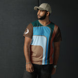 DTI Retro Teal Pop Recycled unisex sports jersey