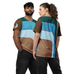 DTI Retro Teal Pop Recycled unisex sports jersey