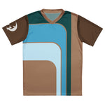 DTI Retro Teal Pop Recycled unisex sports jersey