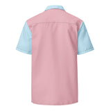 DTI Retro Island Pink Blue Unisex button shirt