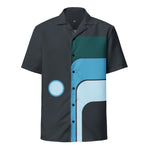 DTI 70's Teal Pop Unisex Button Shirt