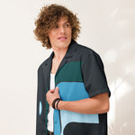 DTI 70's Teal Pop Unisex Button Shirt