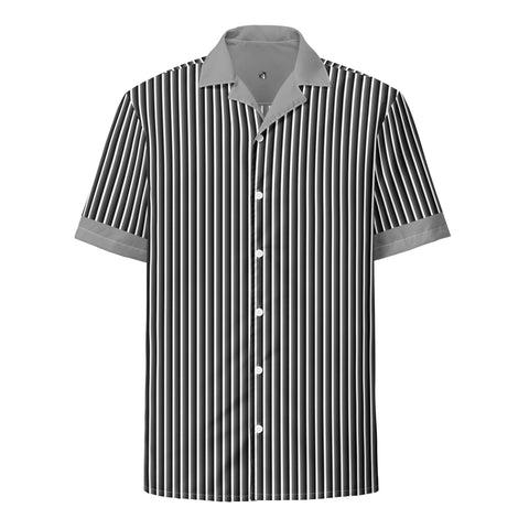 DTI Retro Island Stripey Pop Unisex button shirt