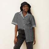 DTI Retro Island Stripey Pop Unisex button shirt