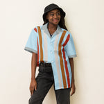 DTI Retro Island Sky Unisex button shirt