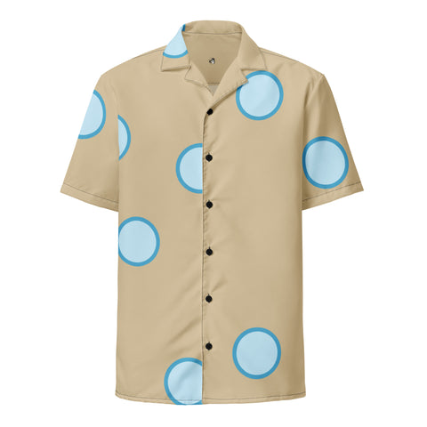 DTI Retro Island Dot Pop Unisex button shirt