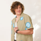 DTI Retro Island Dot Pop Unisex button shirt