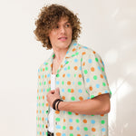 DTI Retro Island Niko Dots Unisex button shirt