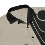 DTI Retro Island 70s Pop Black Unisex button shirt