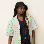 DTI Retro Island Niko Dots Unisex button shirt