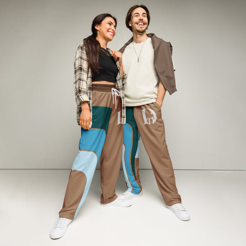 DTI Retro Teal Pop Wide-leg joggers