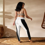 DTI Black Stripe Yoga Leggings