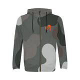 Descendants of the Island Dolphin Camo 1 Men's  Full Zip Hoodie