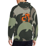 Descendants of the Island Dolphin Camo 2 Men's Zip Hoodie