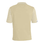 DTI Beige Collar Design Polo Men's Shirt