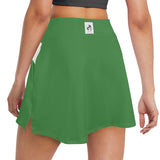 DTI Strong Green and White Stripe Skirt with Pocket