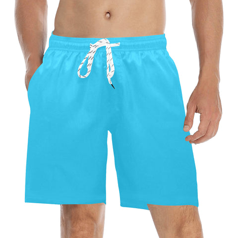 Descendants of the Island Sky Blue Men's Mid-Length Beach Shorts