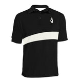 DTI Black and White Stripes Polo Shirt