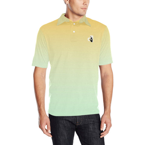 Descendants of the Island Palmetto Men's All Over Print Polo Shirt (Model T55)