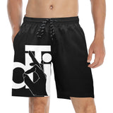 Descendants of the Island Black Men's Mid-Length Beach Shorts