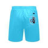 Descendants of the Island Sky Blue Men's Mid-Length Beach Shorts